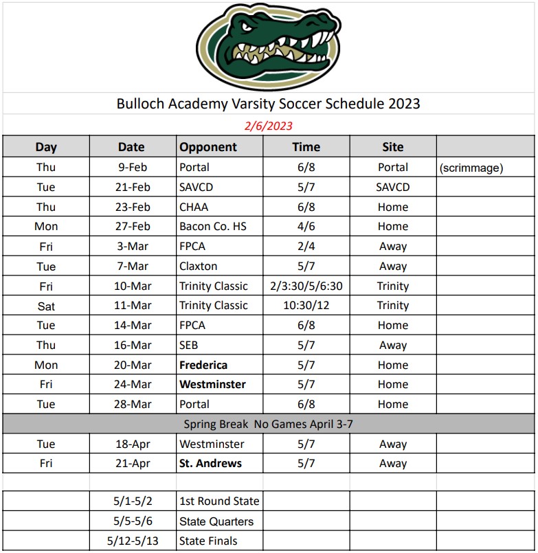 Soccer Bulloch Academy